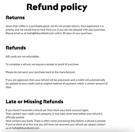 Return & Refund Policy .